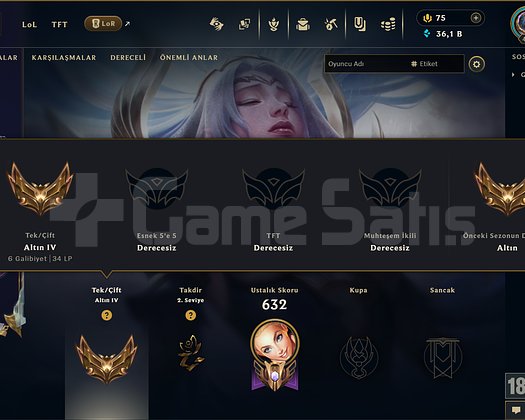 565 KOSTÜM 421 LVL 36K ÖZ EFSANE DOLU MAİL HESAP