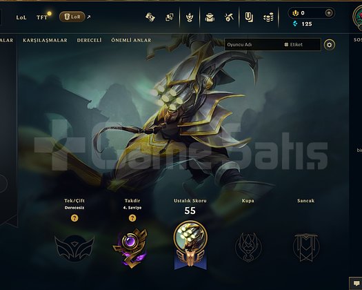 30 LVL RANKED READY 10 MAÇ ATILMIŞ HANDMADE TR