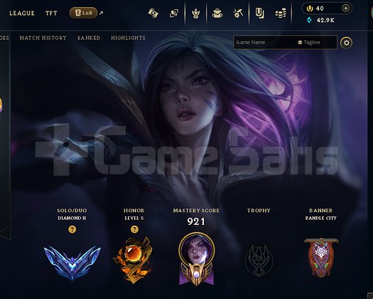 EUW D2 10 DOLU HESAP KAÇMAZ!!