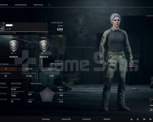 30 level 62 m koen PC HESABI