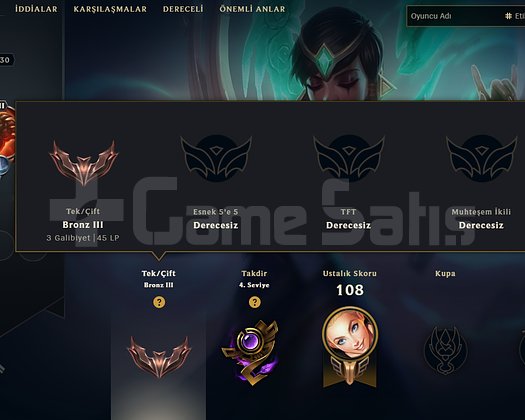 TR / 30LVL / HANDMADE /  43WR BRONZ HESAP