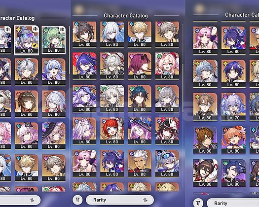 Honkai Star Rail EU 120x5* TL70 Endgame Hesap