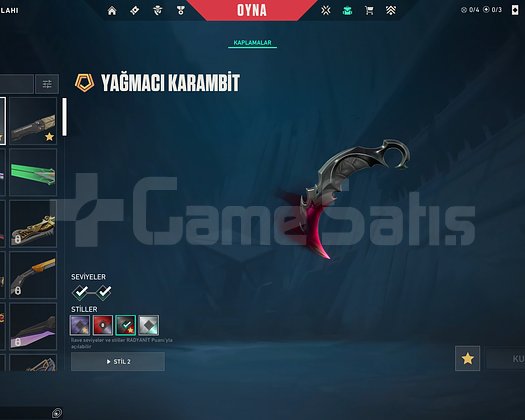 50K VP ENV. YAĞMACI KARAMBİT KELEBEK DOLU