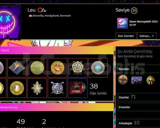 10 MADALYA 35 LVL STEAM 71 OYUN FULL HAREKETLI STM