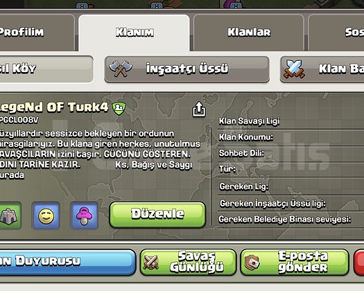 ACİLL 17 Svy Türk isimli klan