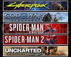 Cyberpunk + Ragnarök + Spider 1 + 2 + Uncharted