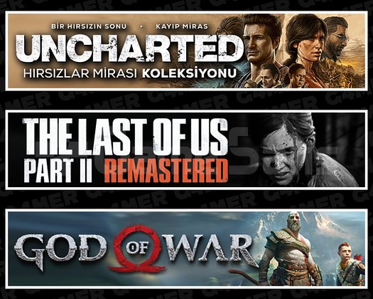 Uncharted + The Last Of Us 2 + God Of War