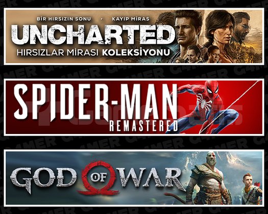 Uncharted + SpiderMan RE + God Of War