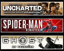 Uncharted + Spider Man RE + Ghost Of Tsushima