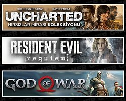 Uncharted + Resident Evil Requiem + God Of War