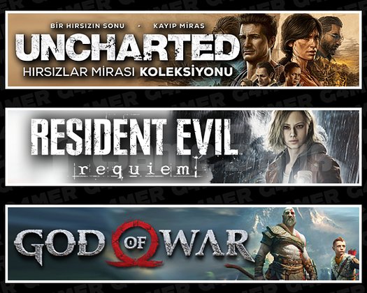 Uncharted + Resident Evil Requiem + God Of War