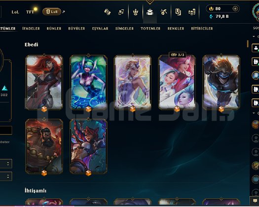 EUW ZÜMRÜT3 92LP MAİNLİK HESAP 856 KOSTÜM