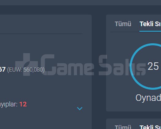 EUW PLAT 4 - AZ OYUNLU +30 -10 HESAP