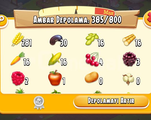 51 Level 3000 Ağıllı Hayday Hesap  Uyguna