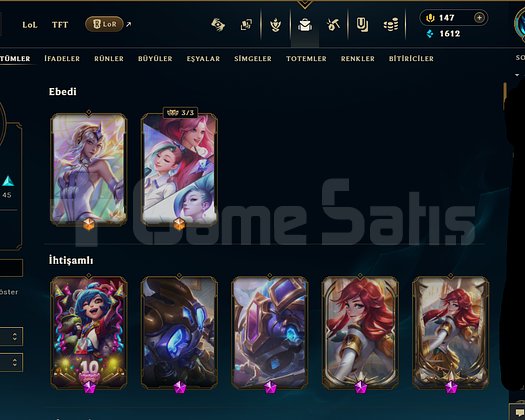 EUW GOLD4 MAİNLİK HESAP 128 SKİN GELEN LP YÜKSEK