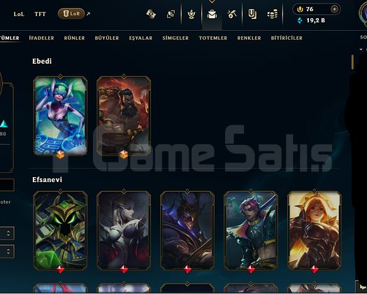 EUW 10 MAÇI TAMAMLANMAMIŞ 164 KOSTÜMLÜ KELEPİR