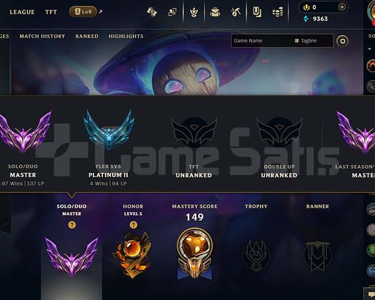 Tr Master 130 LP Destek Main Hesap