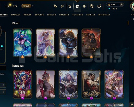 457 KOSTÜM 107K ÖZ 571 LVL EFSANE DOLU MAİL HESAP