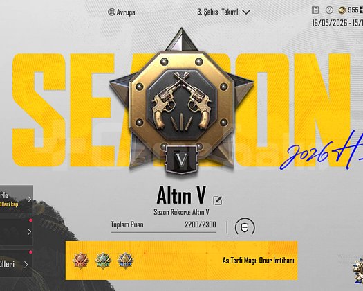 TEK BAĞ !! ALTIN V + ID KARTI ++