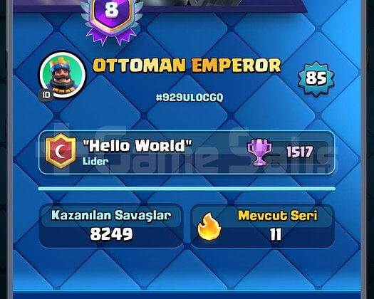 Sitede tek 85 LVL-60 Maks-40 Evrim-216 Emoji-Klanl
