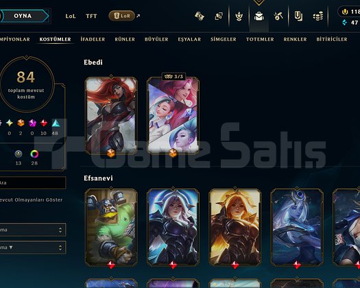 10K Değerinde Plat 2 162 Lvl Full Şamp. 50 k Öz