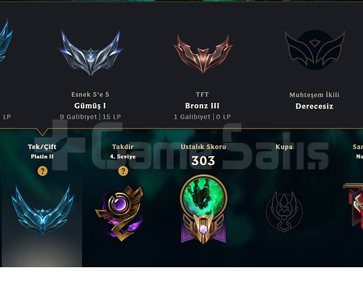10K Değerinde Plat 2 162 Lvl Full Şamp. 50 k Öz