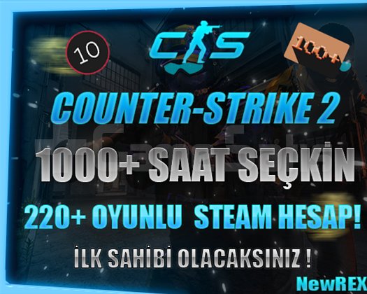 221 OYUNLU 1000 SAAT CS2 PRİME + FACEİT
