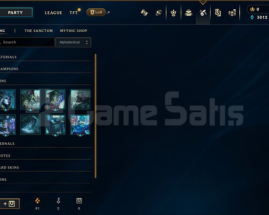 LOL WEST MASTER 99LP 61WR HANDMADE HESAP