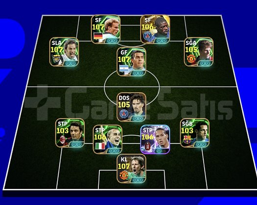 KG 3285 5 BOMBACI+RUMME+DELPİERO+BECKHAM+DEMBLE