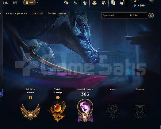 TR / 207 LEVEL / GOLD 2 TEMİZ HESAP