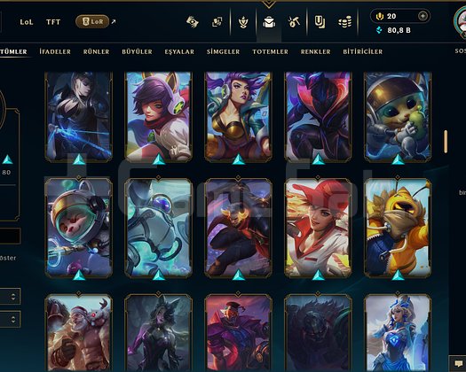 TR + 356 LVL + 137 KOSTÜM + PLATİN 2 + MAİL + TEL!