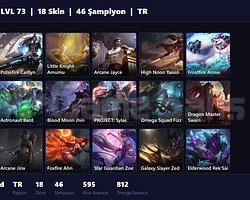 TR / 73 LVL + 18 SKİN + UNRANKED !!