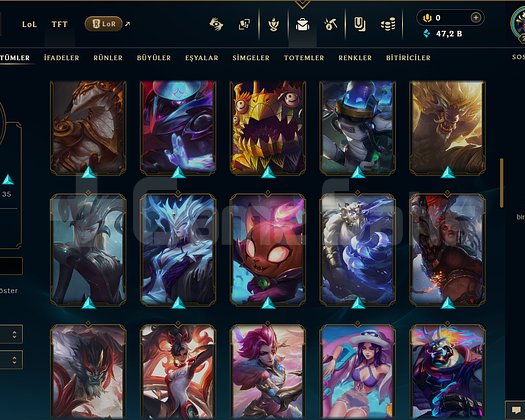 216 LEVEL / 72 SKİN / FUL HERO +MAİL +TELEFON