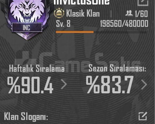8 SV İSİM AKTİF KLAN SERİ ANLIK TESLİMAT NOKTASI