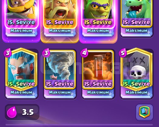 CLASH ROYALE dolu hesap