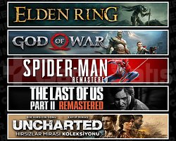 Elden + GOW + Spider 1 + TLOU2 + Uncharted