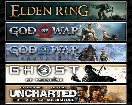 Elden + GOW + Ragnarök + Tsushima + Uncharted