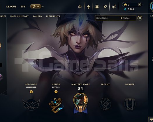 EUW Unranked | 10 Kostüm - 34 Hero | LoL Hesap