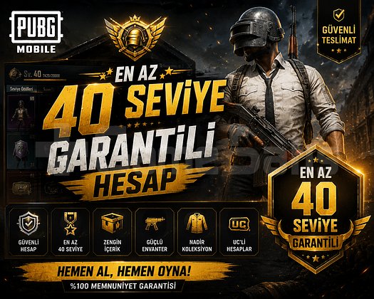 En Az 40 Seviye Garantili
