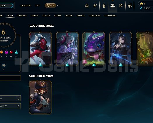 EUW Unranked | 6 Kostüm - 36 Hero | LoL Hesap