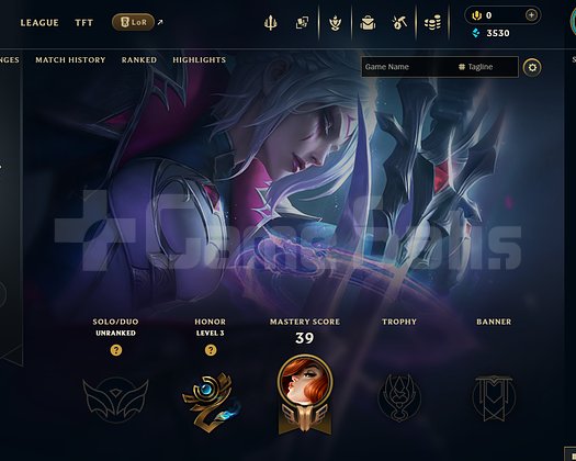EUW Unranked | 6 Kostüm - 36 Hero | LoL Hesap