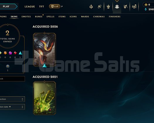 EUW Unranked | 2 Kostüm - 33 Hero | LoL Hesap
