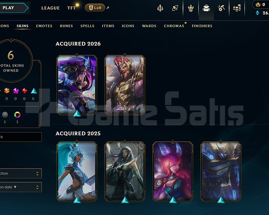 TR Unranked | 6 Kostüm - 26K Mö | Dereceli Hazır