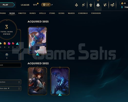 TR Unranked | 3 Kostüm - 23 Hero | LoL Hesap