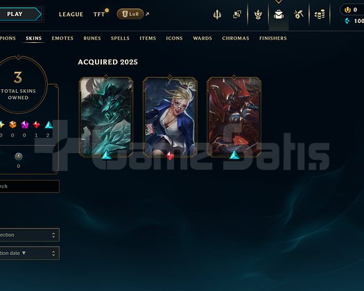 TR Unranked | 3 Kostüm - 24 Hero | LoL Hesap