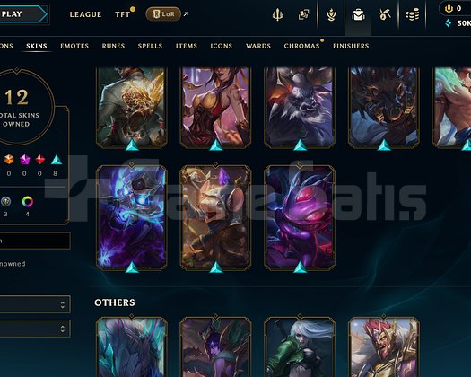 TR Gold 1 | 12 Kostüm - 50K Mö | LoL Hesap