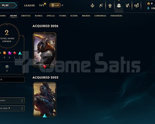 TR Unranked | 2 Kostüm - 30 Hero | LoL Hesap