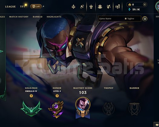 TR Zümrüt 4 | 6 Kostüm - 29K Mö | LoL Hesap