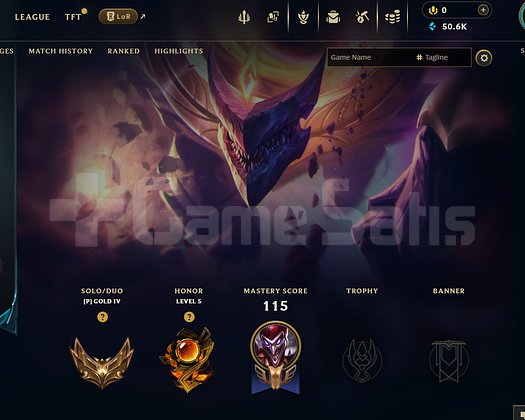 TR Gold 4 | 12 Kostüm - 50K Mö | LoL Hesap