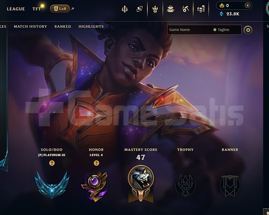 TR Plat 3 | 4 Kostüm - 23K Mö | LoL Hesap